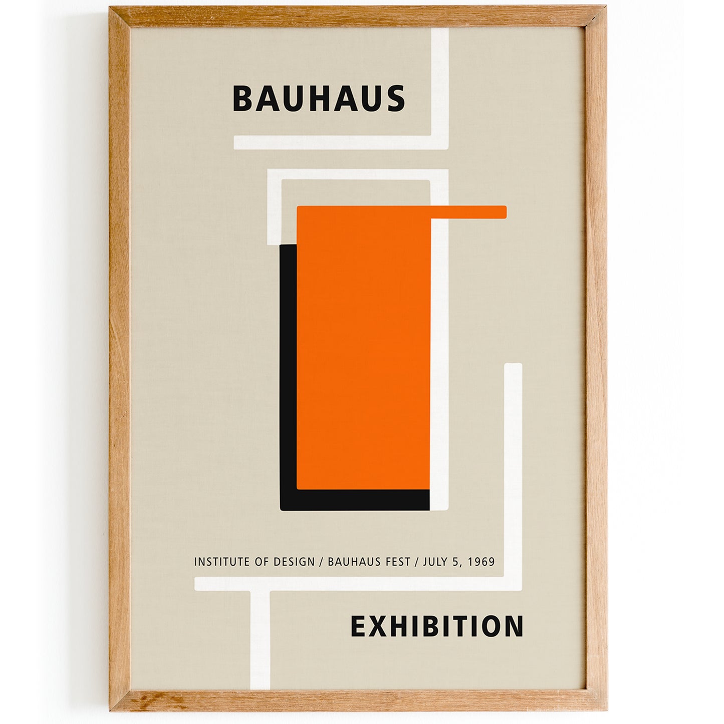 Bauhaus Minimalist Exhibition Poster