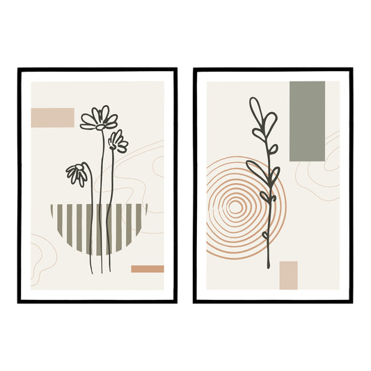 Set of 2 Scandi Prints