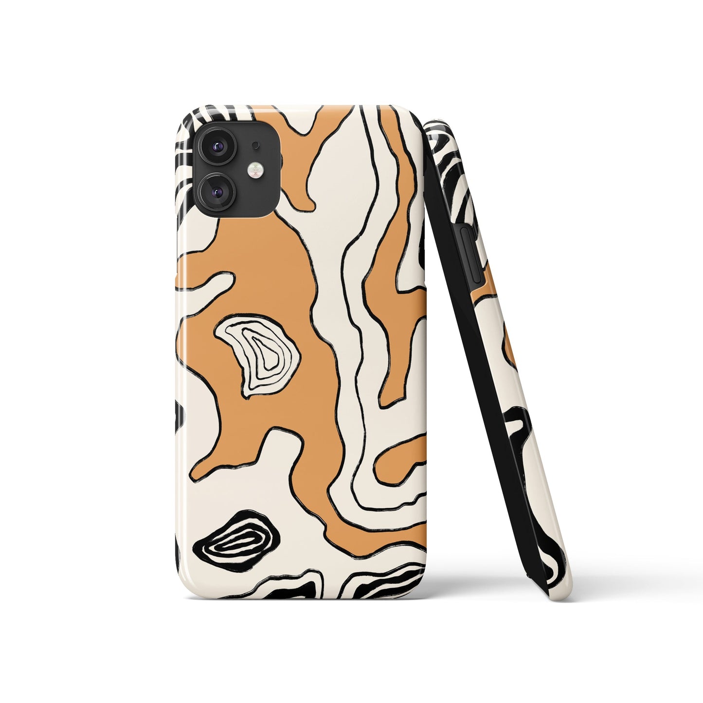 Beige Abstract iPhone Case