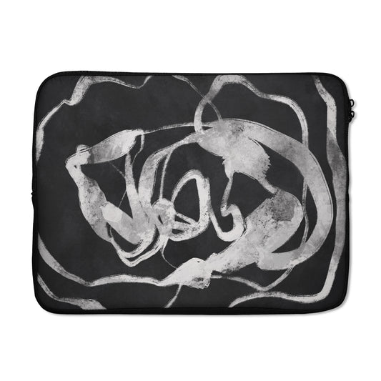 Abstract Black Grey Art - Laptop Sleeve