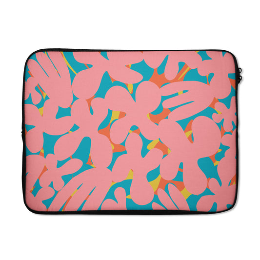 Pink 60s Abstract Pattern- Laptop Sleeve