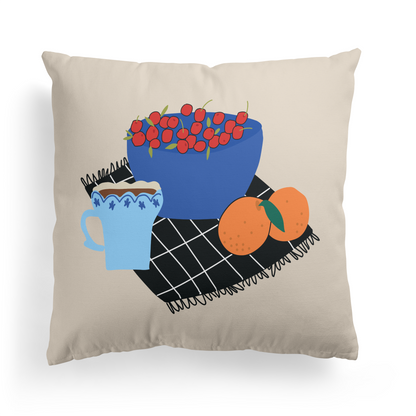 Terrace Decor Throw Pillow