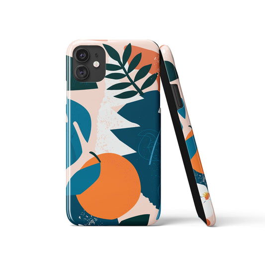 Orange Cutout iPhone Case