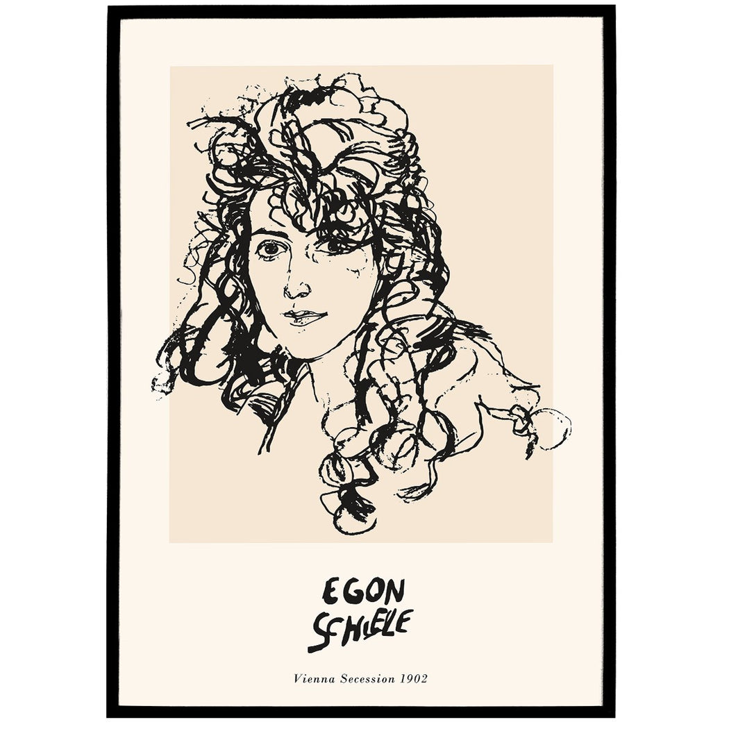 Schiele Woman Poster