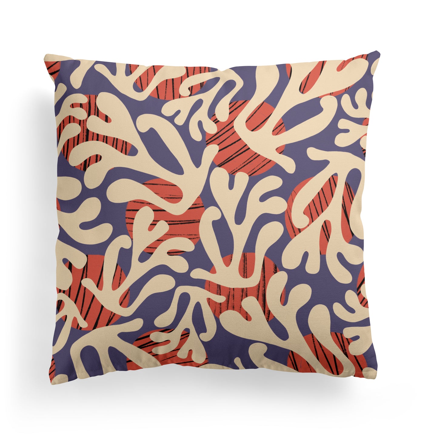 Cut Out Leaves Pattern Throw Pillow