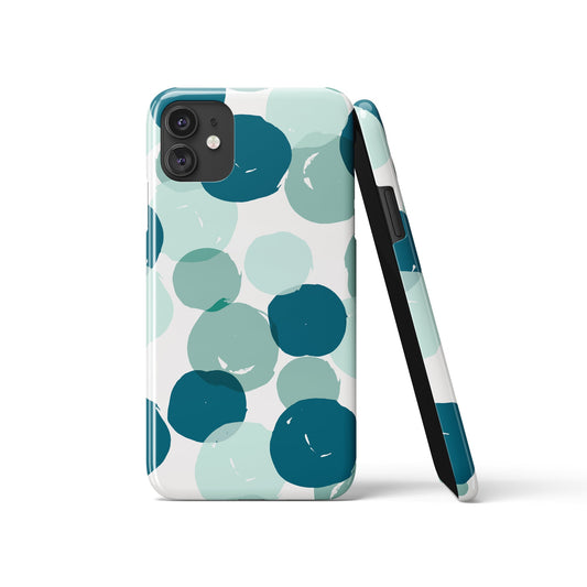 Mint Geometric Pattern iPhone Case