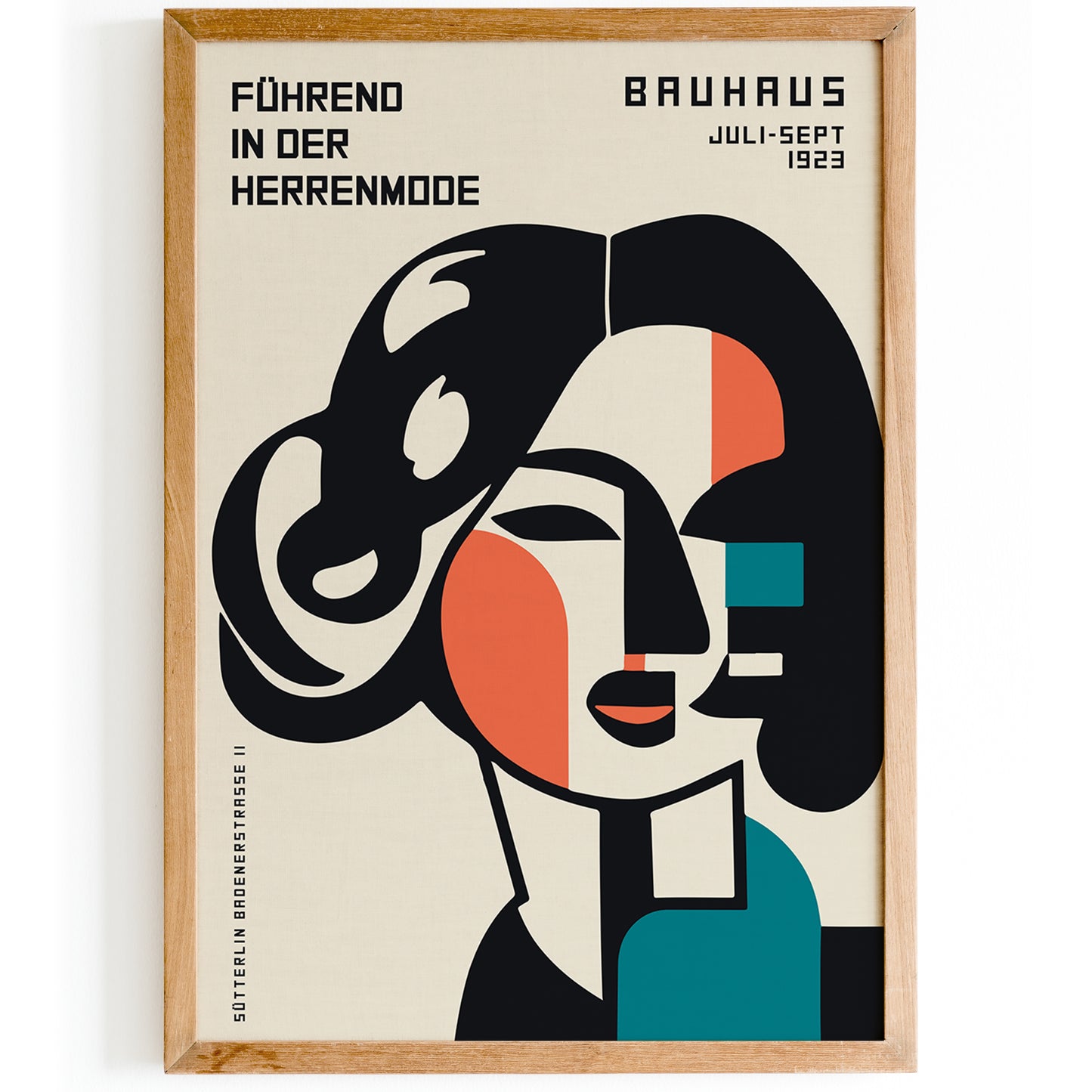 Bauhaus Woman Retro Poster