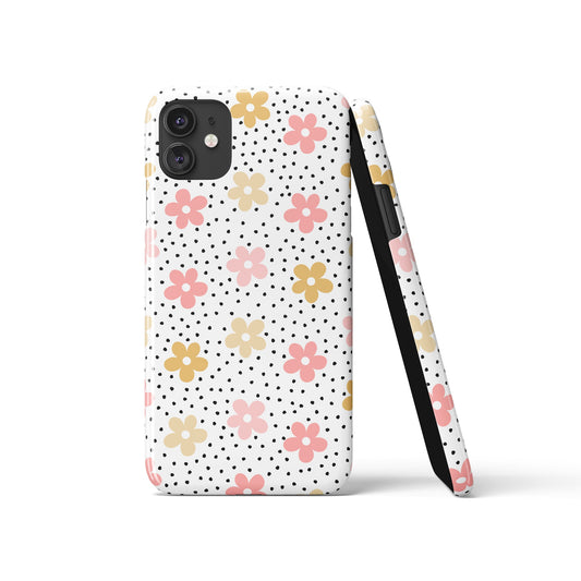 Boho Retro Floral Pattern iPhone Case
