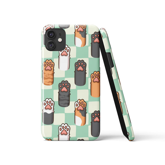 Cat Cute Paws Pattern iPhone Case