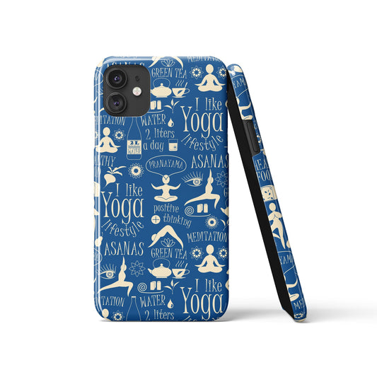 Yoga Zen Eco Life Pattern iPhone Case