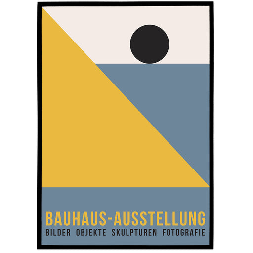 Bauhaus Ausstellung - Retro Geometric Poster Print