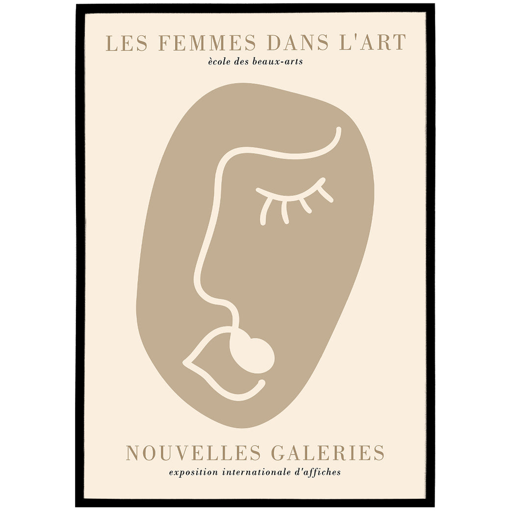 Les Femmes Dessins Poster