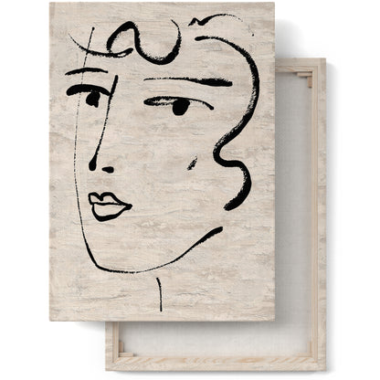 Woman Face Canvas Print