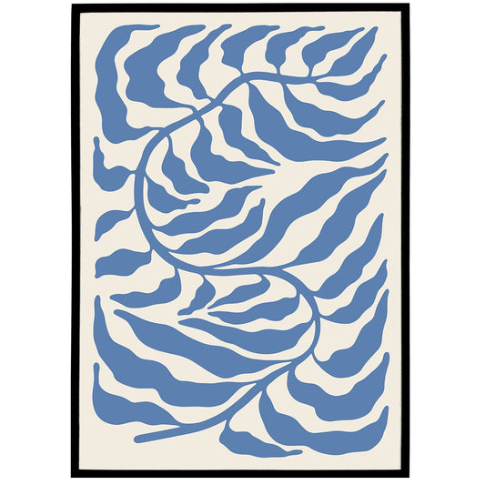 Blue Leaf No.1 Poster