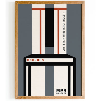 Bauhaus Geometric Retro Poster