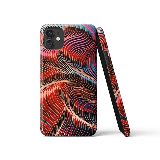 Red Organic Modern iPhone Case