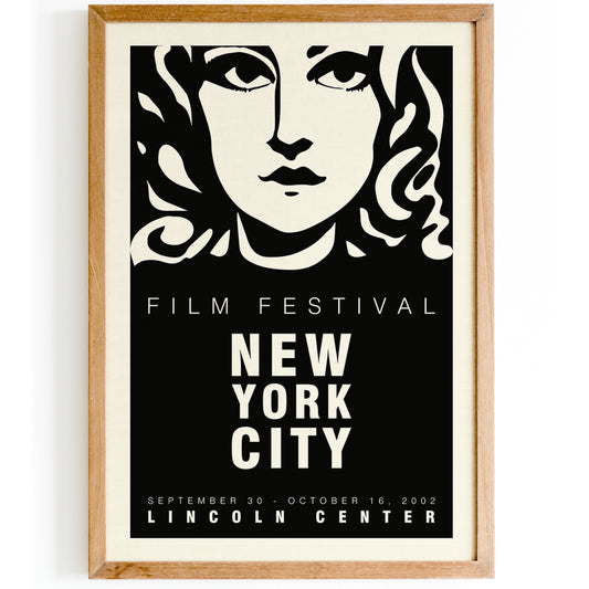 NY Film Festival Black Poster