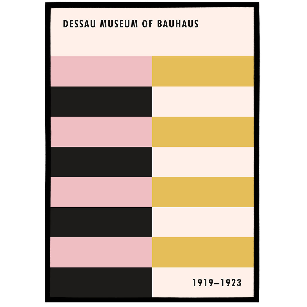 Dessau Museum - Geometric Minimal Poster