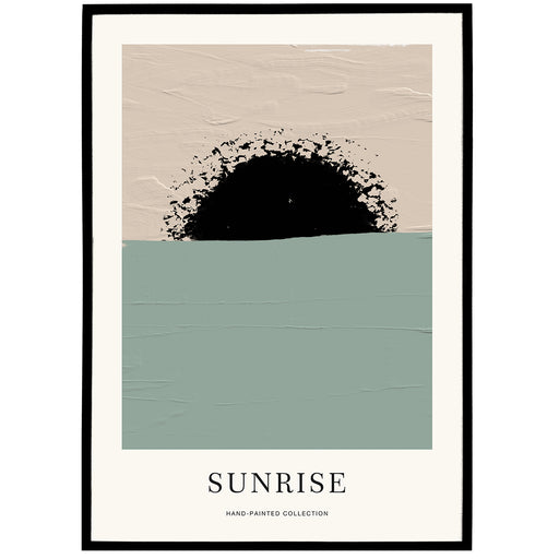 Sunrise Painted Abstract Wall Art