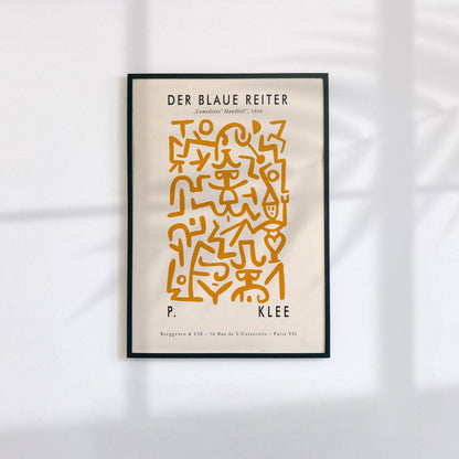 P. Klee Comedians Print