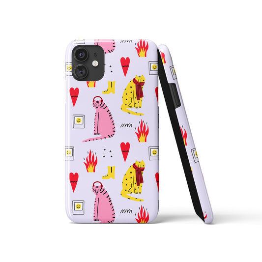 Cartoon Funny Purple iPhone Case