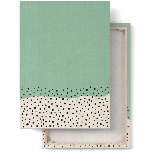 Mint Mid Century Modern Canvas Print