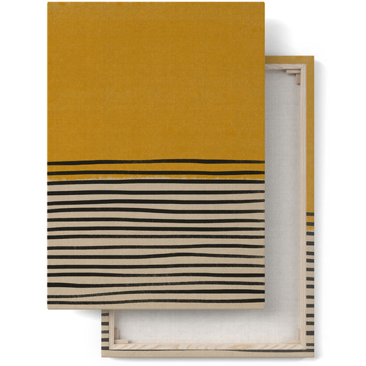 Mid Century Modern Yellow  Canvas Print