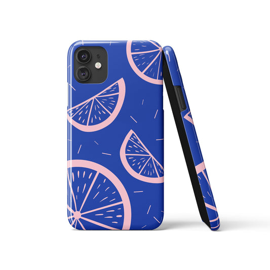 Blue Mid Century Modern iPhone Case