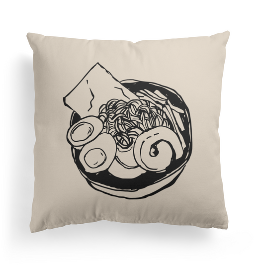 Ramen, Japanese Noodle Dish Kitchen Throw Pillow