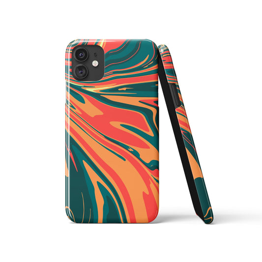 Dark Abstract Liquid Swirl iPhone Case