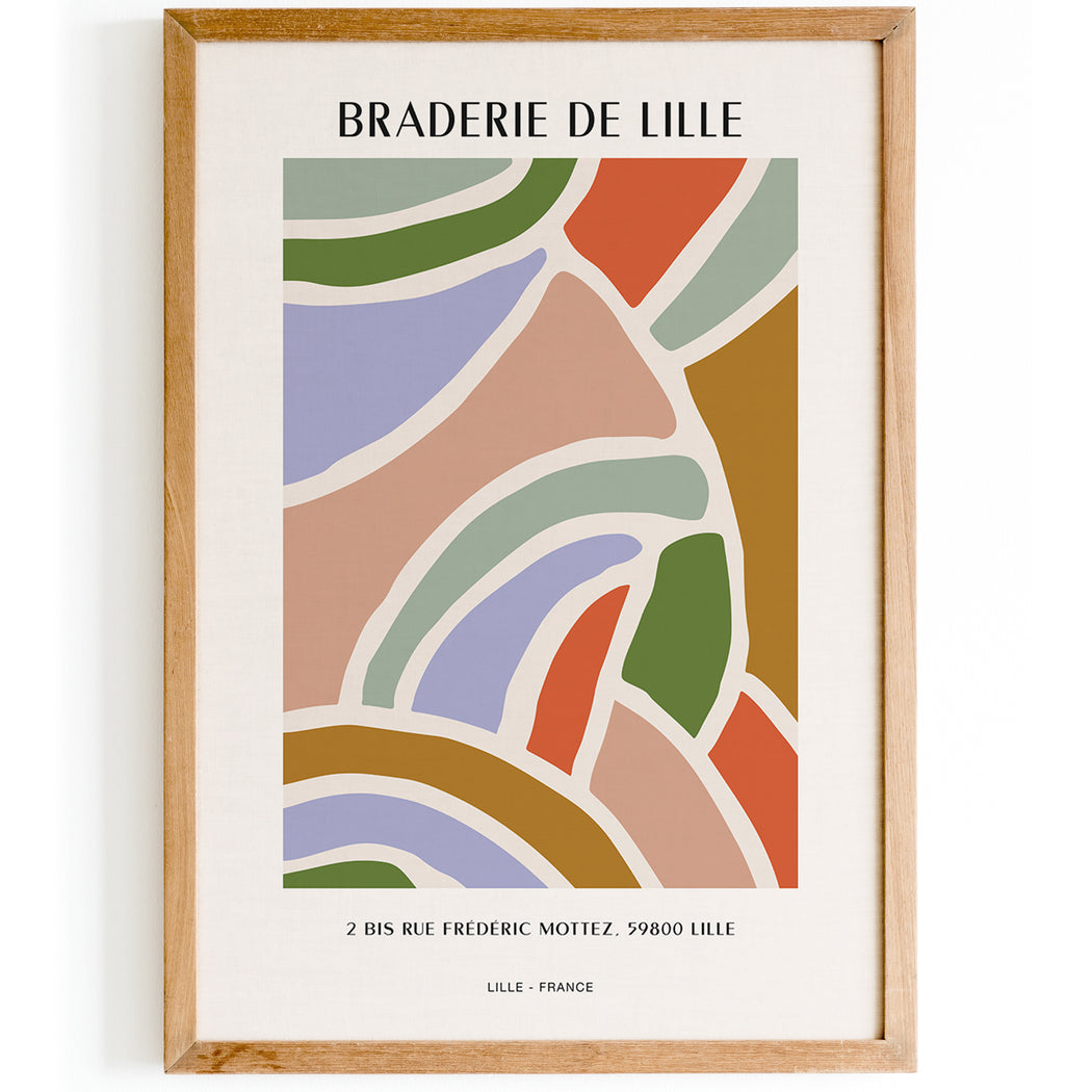 Lille Flea Market France Poster