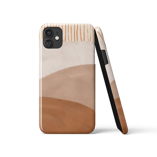 Boho Abstract Desert Scenery iPhone Case
