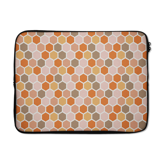 Hexagon Geometric Pattern - Laptop Sleeve