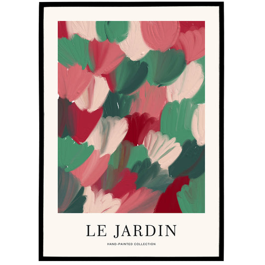 Colorful Le Jardin Floral Poster