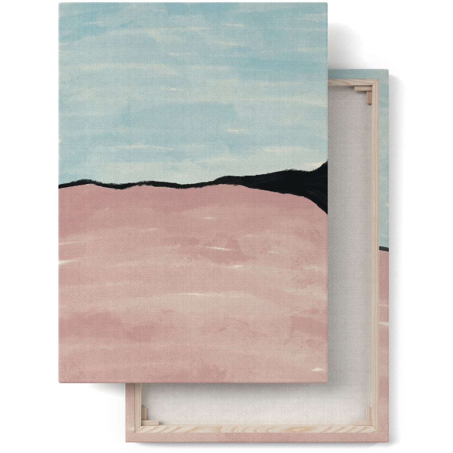 Painted Abstract Coast Canvas Print