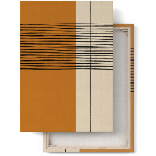 Modern Minimalist Striped Canvas Print