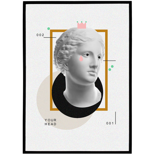 Venus Retro Collage Art Poster