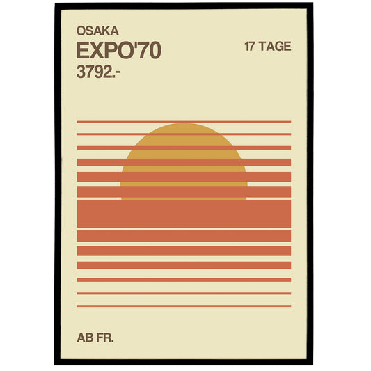 Osaka Expo'70 Minimalist Poster