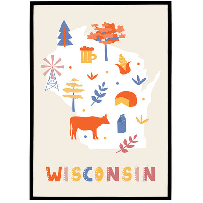 Wisconsin, Travel Poster