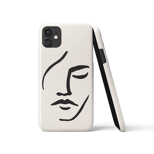 Woman Line Art iPhone Case
