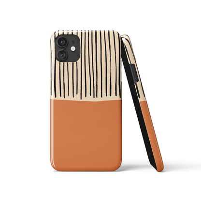 Mid Century Modern Orange iPhone Case