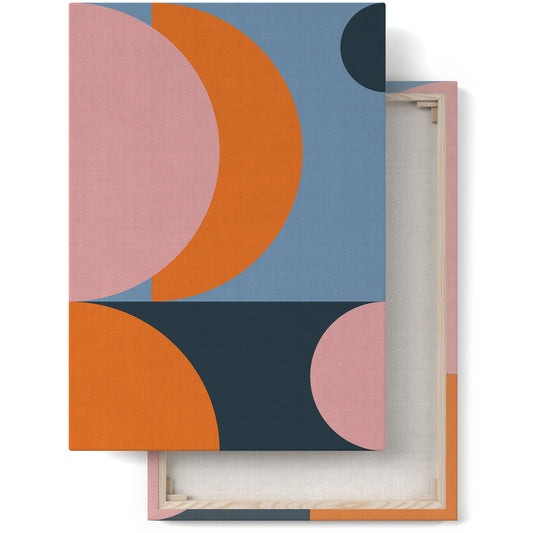 Retro Geometric Graphic Canvas Print