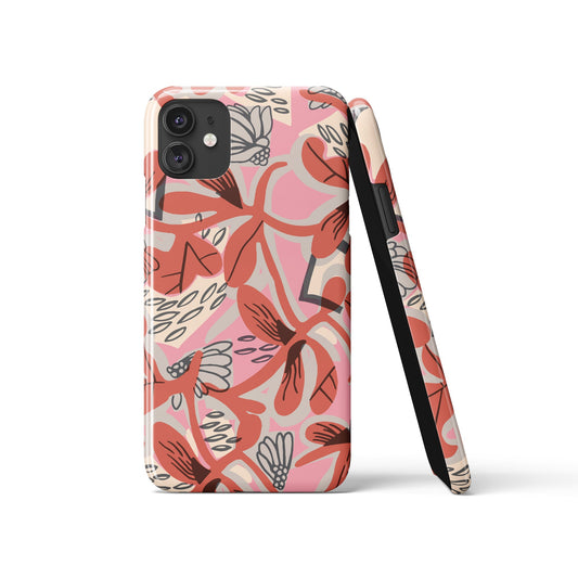 Pink Eclectic Nature iPhone Case