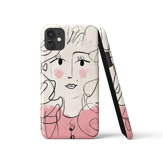 Cute Girl Portrait iPhone Case