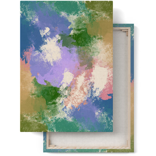 Painted Abstract Colorful Canvas Print