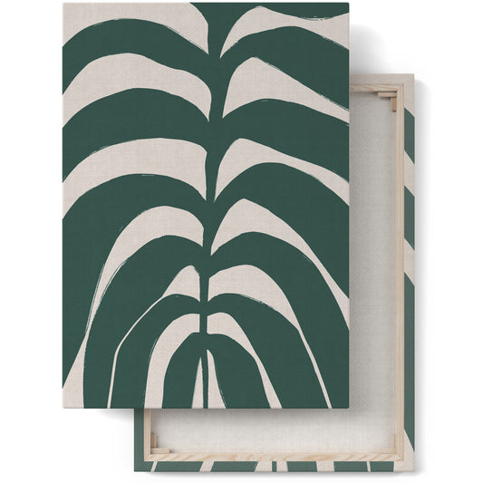 Green Leaf Botanical Canvas Print