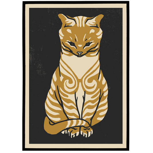 Julie de Graag, Sitting Cat Poster