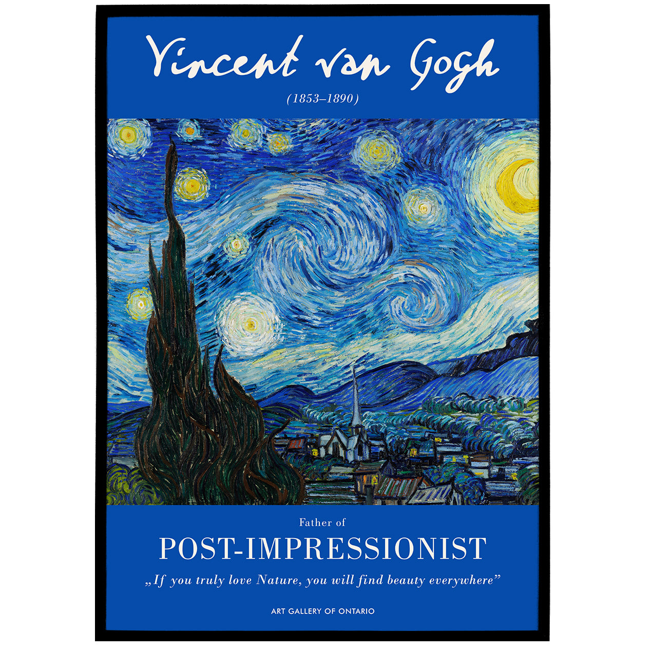Vincent van Gogh, The Starry Night (1889) Poster
