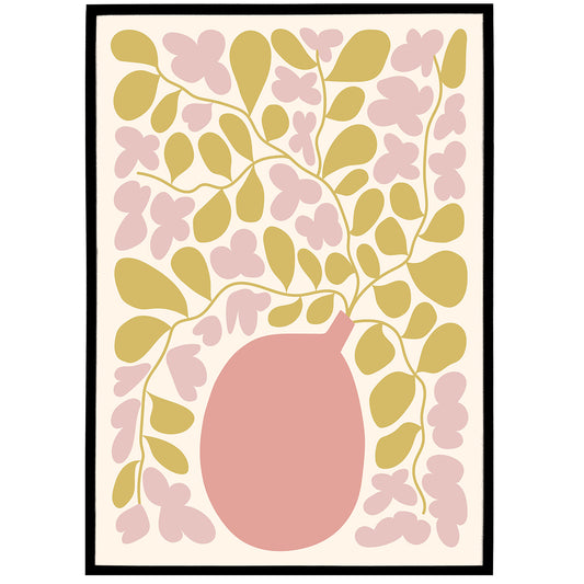 Pastel Boho Bouquets of Flowers Poster