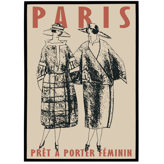 Paris Fashion Retro Poster